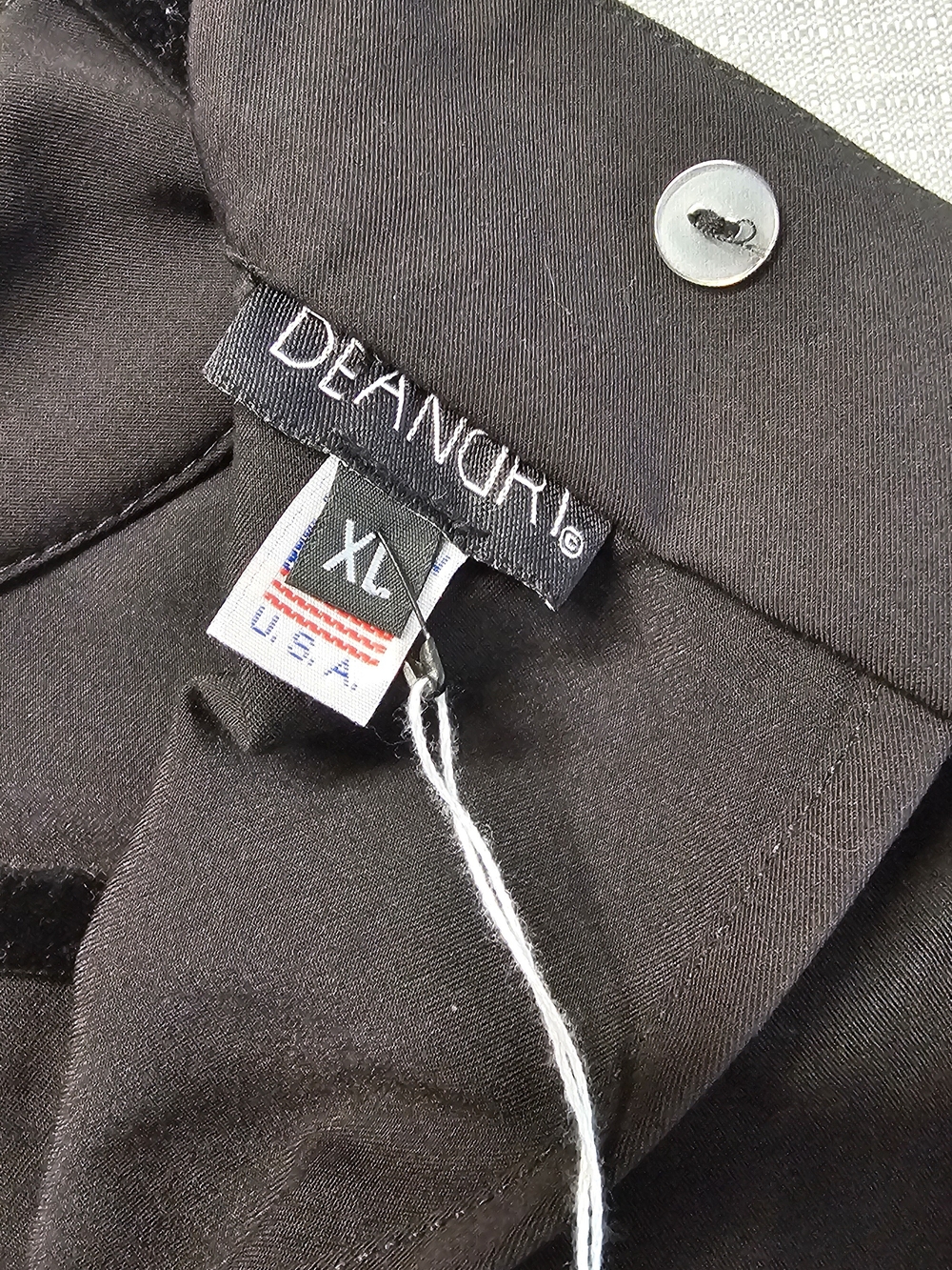 NWT *Missing Collar* DEANDRI Roselle Long Dress w/ Pockets Black - Picture 4 of 10